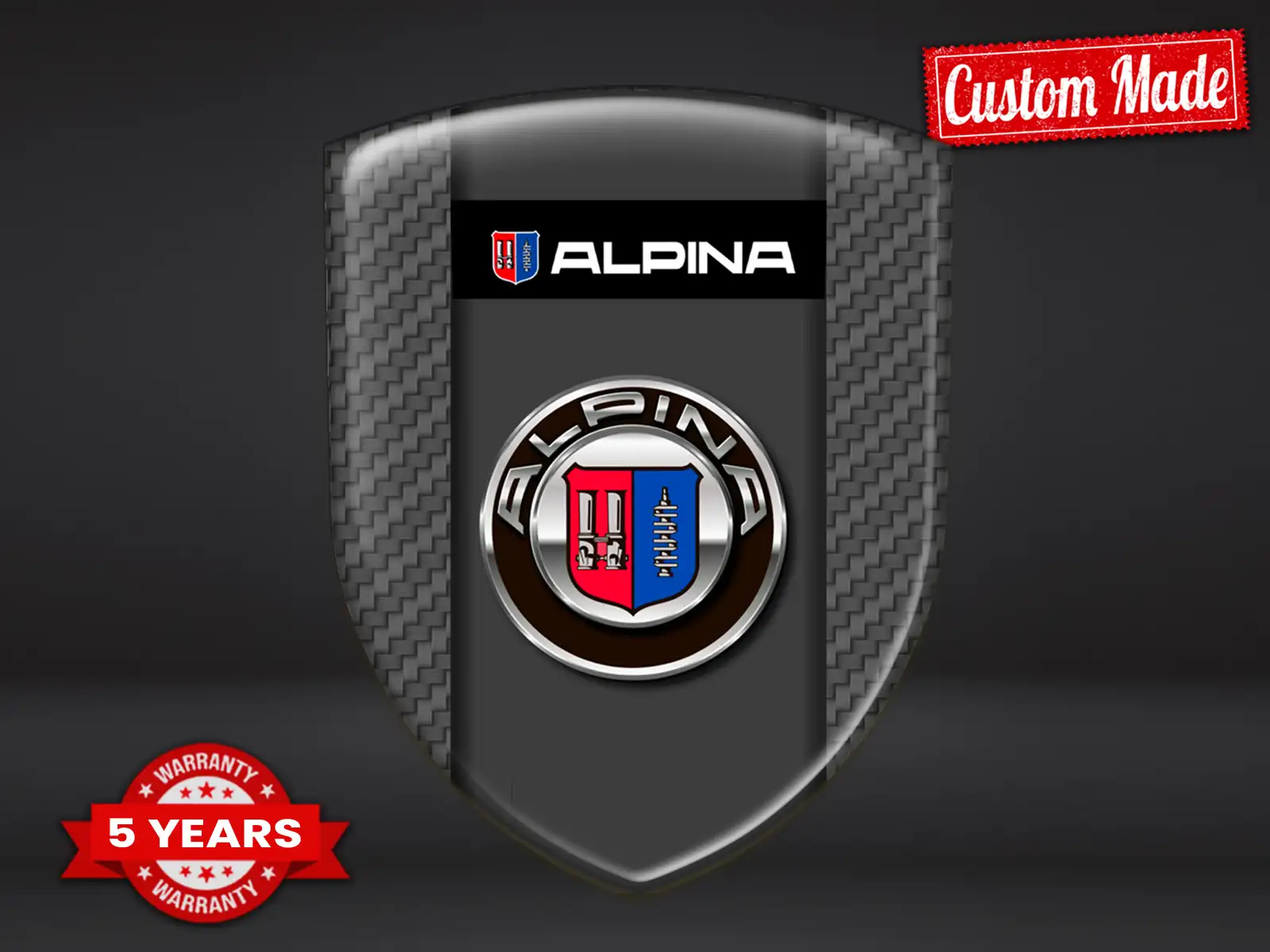 Alpina Heckscheibensticker Robust Universal Hochwertig